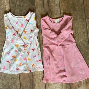 Two Size 2T Girl Long Sleeve Dresses